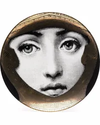 Fornasetti Variazioni Dekoteller Schwarz