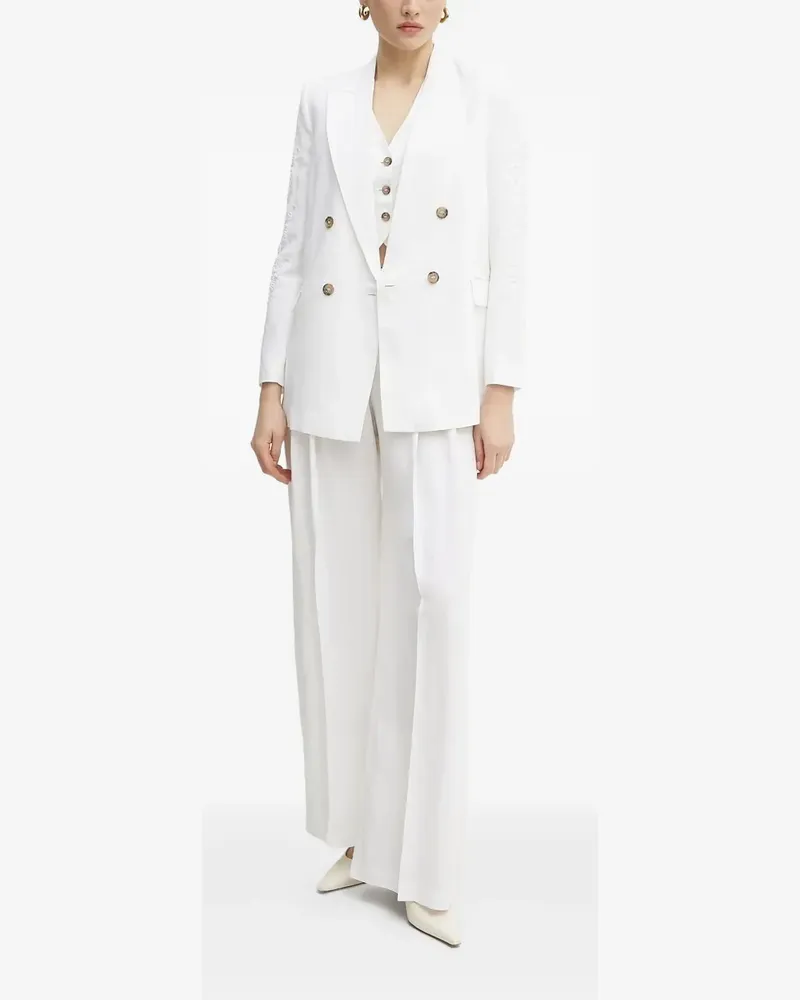 Ermanno Scervino Top mit Knopfverschluss - Weiß Weiß