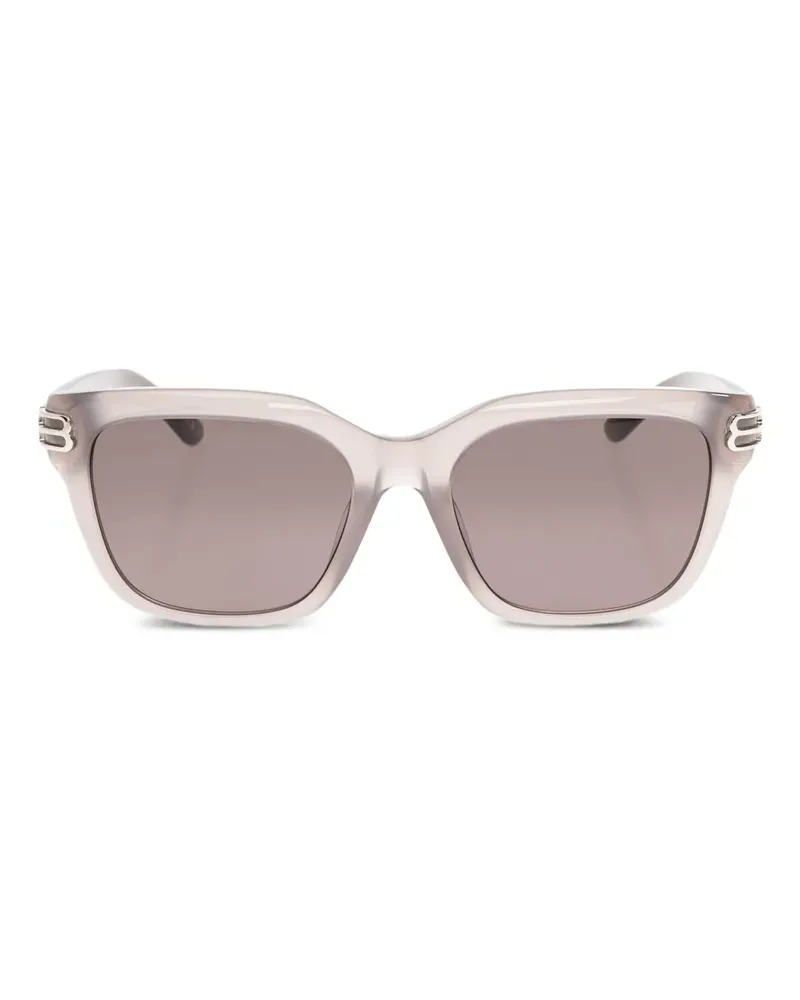 Balenciaga Eckige Casino Sonnenbrille mit dreifachem Detail - Rosa Rosa