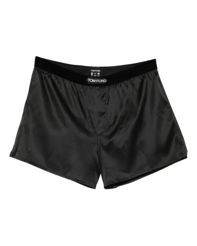 Tom Ford logo-patched boxer - Schwarz Schwarz