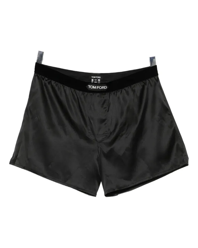 Tom Ford logo-patched boxer - Schwarz Schwarz
