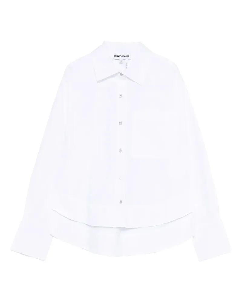 DKNY Hemd mit Zierknöpfen - Weiß Weiß