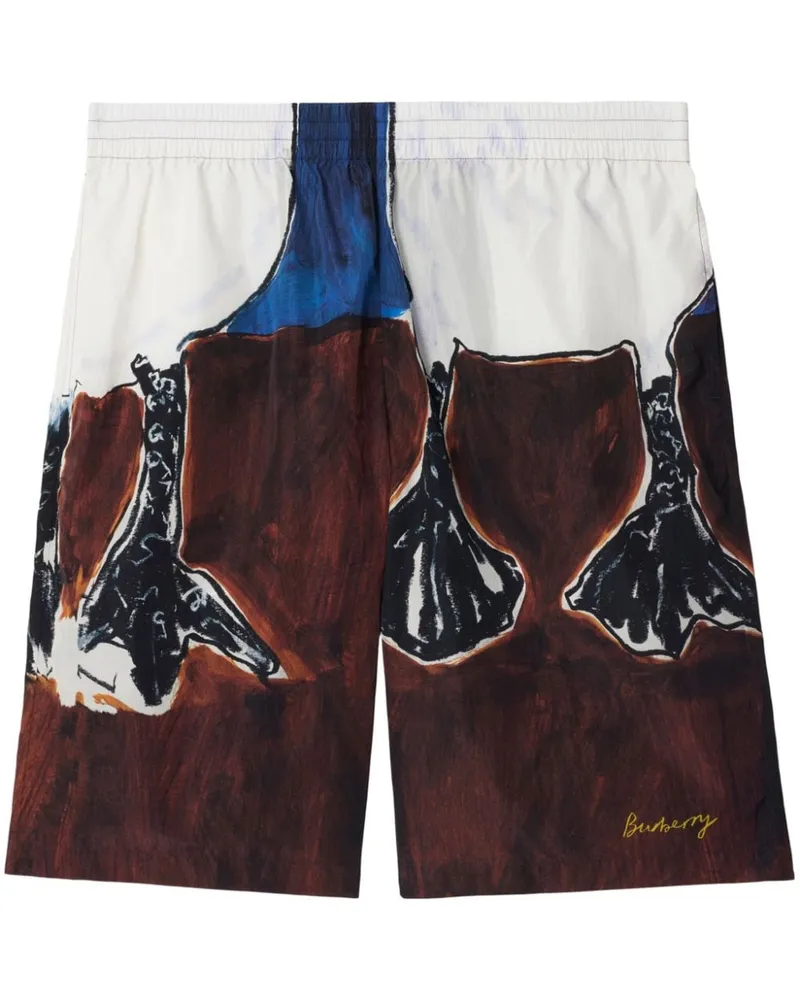 Burberry Swan Segelshorts - Braun Braun