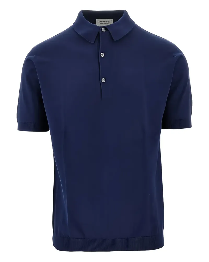 John Smedley Adria Poloshirt - Blau Blau