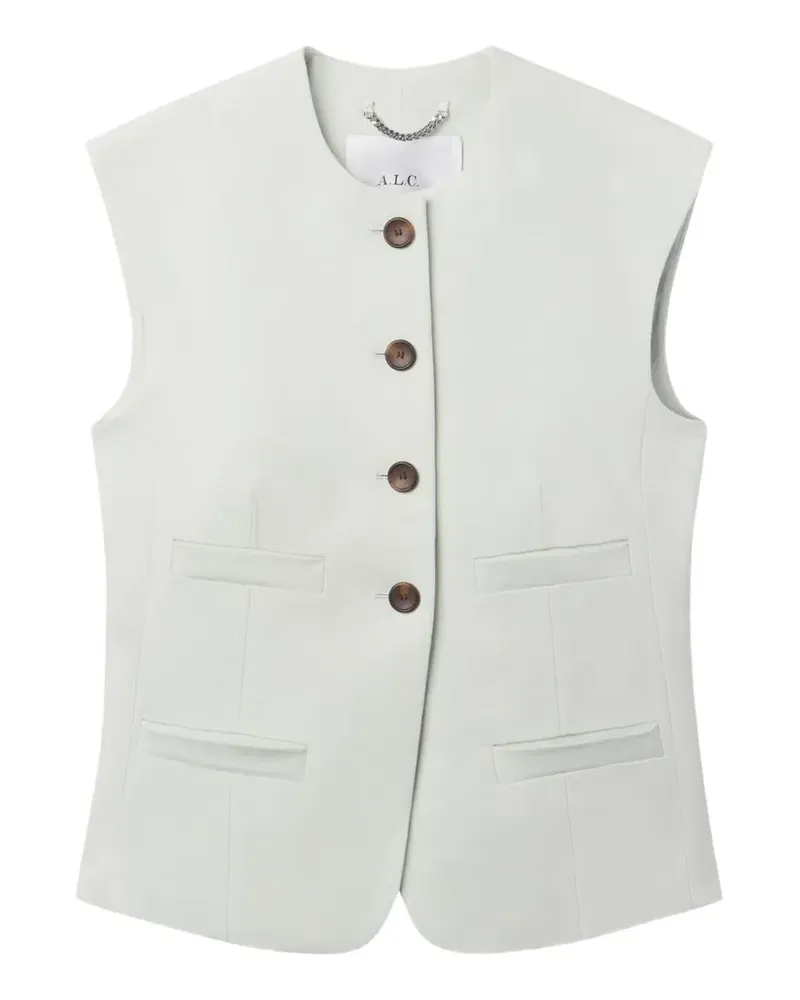 A.L.C. Georgie button-up vest - Grün Grün