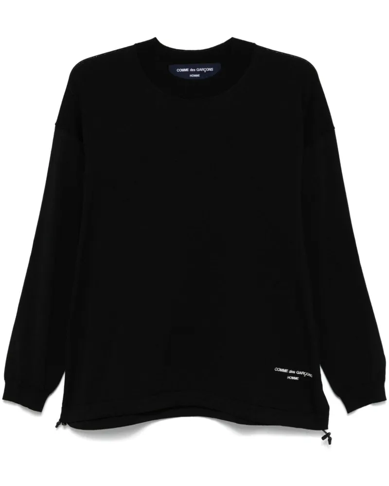 Comme des Garçons Pullover mit Logo-Stickerei - Schwarz Schwarz