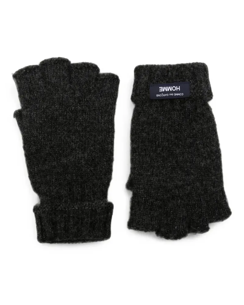 Comme des Garçons Stulpen mit Logo-Patch - Grau Grau