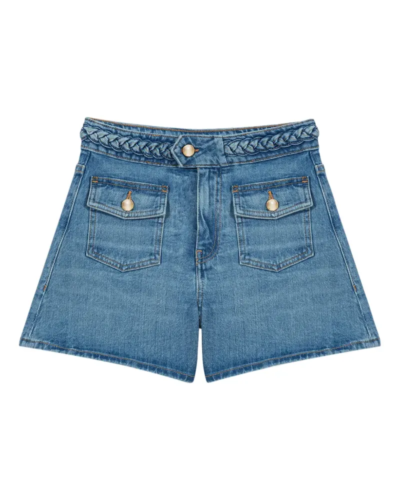 Maje braided trim pocket shorts - Blau Blau