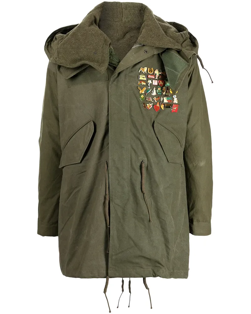 READYMADE Parka mit Anstecknadeln - Grün Grün