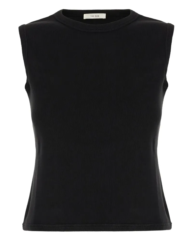 The Row Geripptes Trägershirt - Schwarz Schwarz