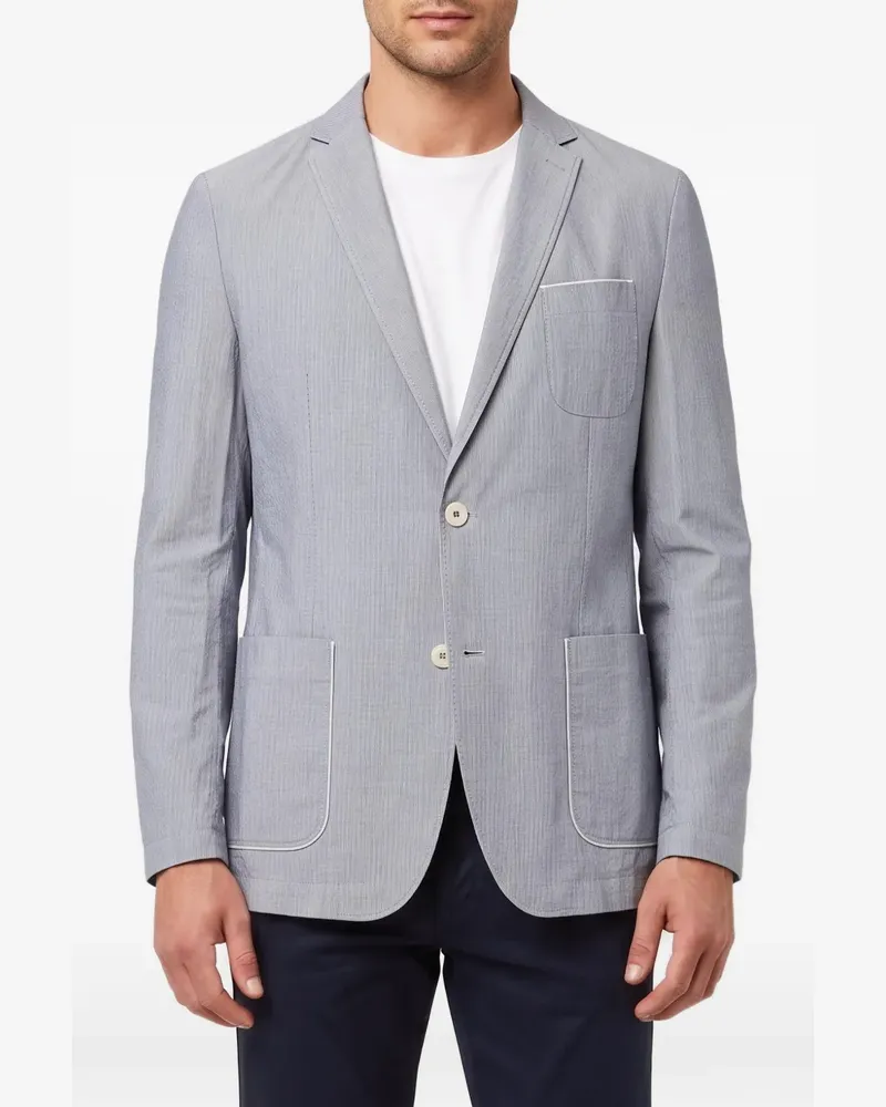 HUGO BOSS Morell notch-lapels blazer - Blau Blau