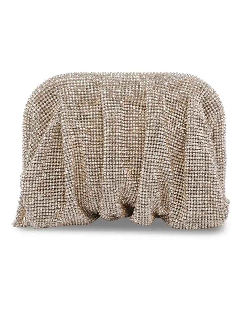 Benedetta Bruzziches La Petite strass chain clutch bag - Gold Gold