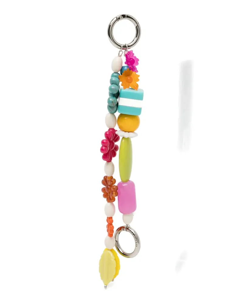Mira Mikati floral-charm keyring - Blau Blau