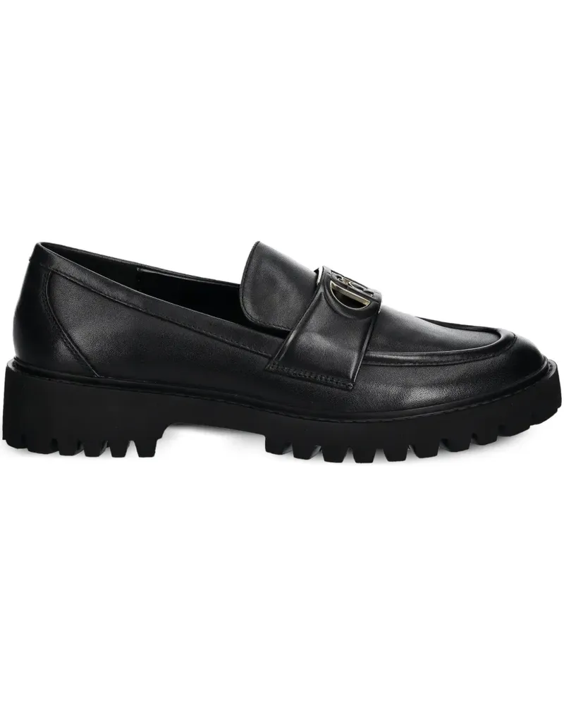 Liu Jo Loafer aus Leder - Schwarz Schwarz