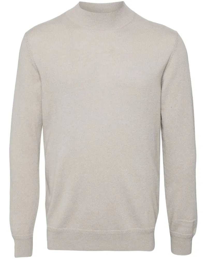 ManOnTheBoon Kaschmirpullover mit Stehkragen - Grau Grau