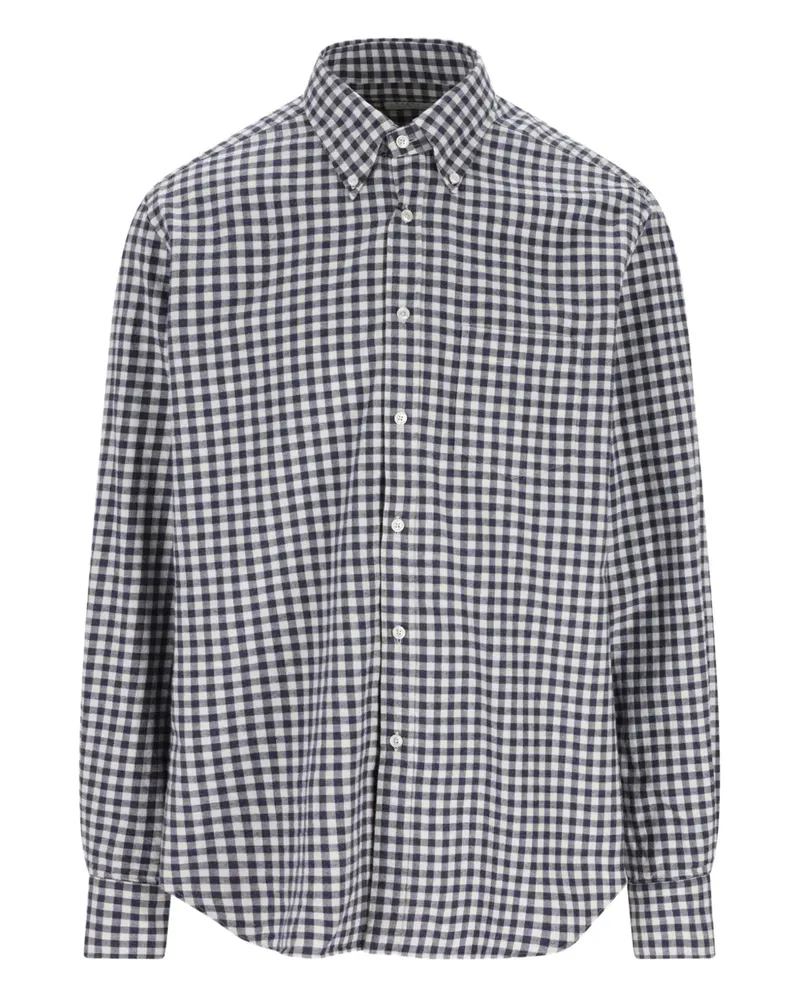 XACUS Hemd mit Vichy-Karo - Blau Blau
