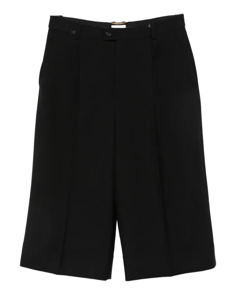 Saint Laurent pleated shorts - Schwarz Schwarz
