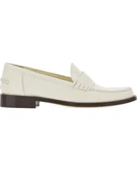 Ferragamo Loafer mit Logo-Prägung Weiß