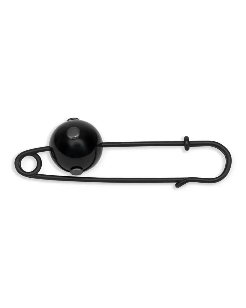 Alberta Ferretti Anstecknadel mit Perlendetail - Schwarz Schwarz
