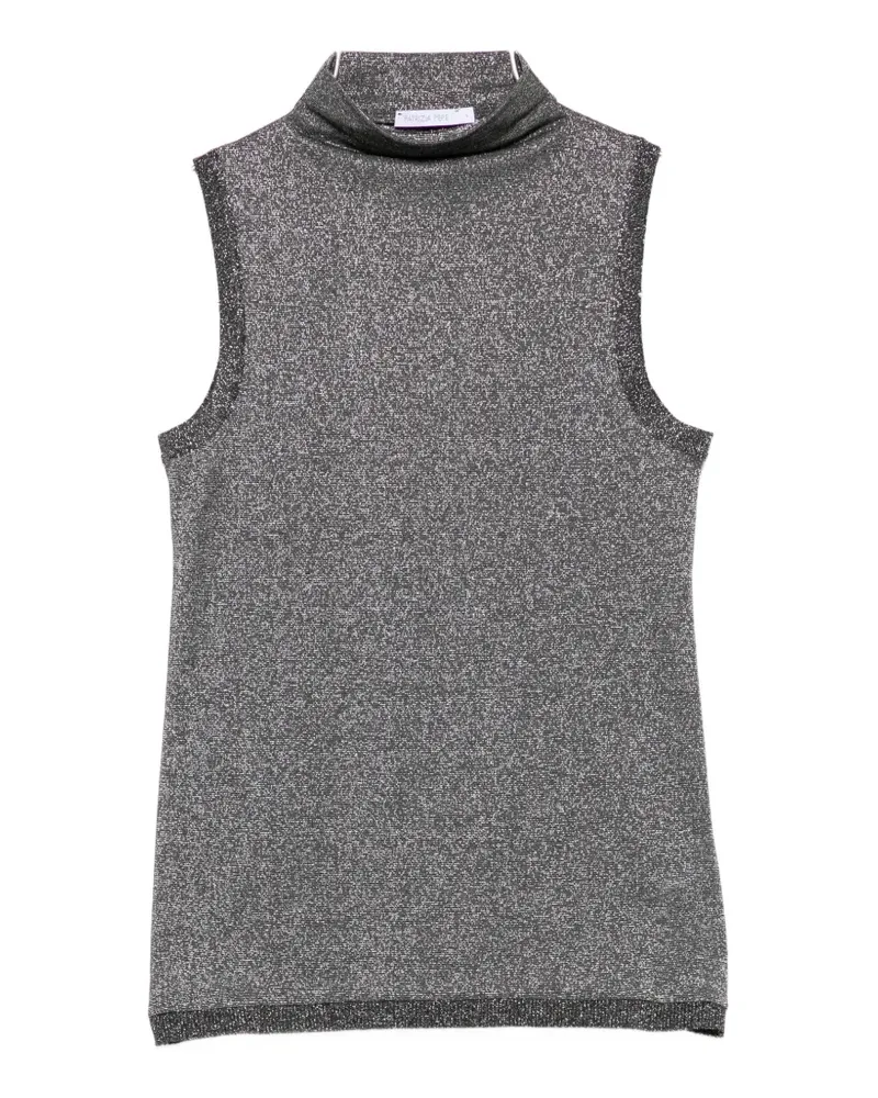 Patrizia Pepe high-neck sleeveless top - Grau Grau