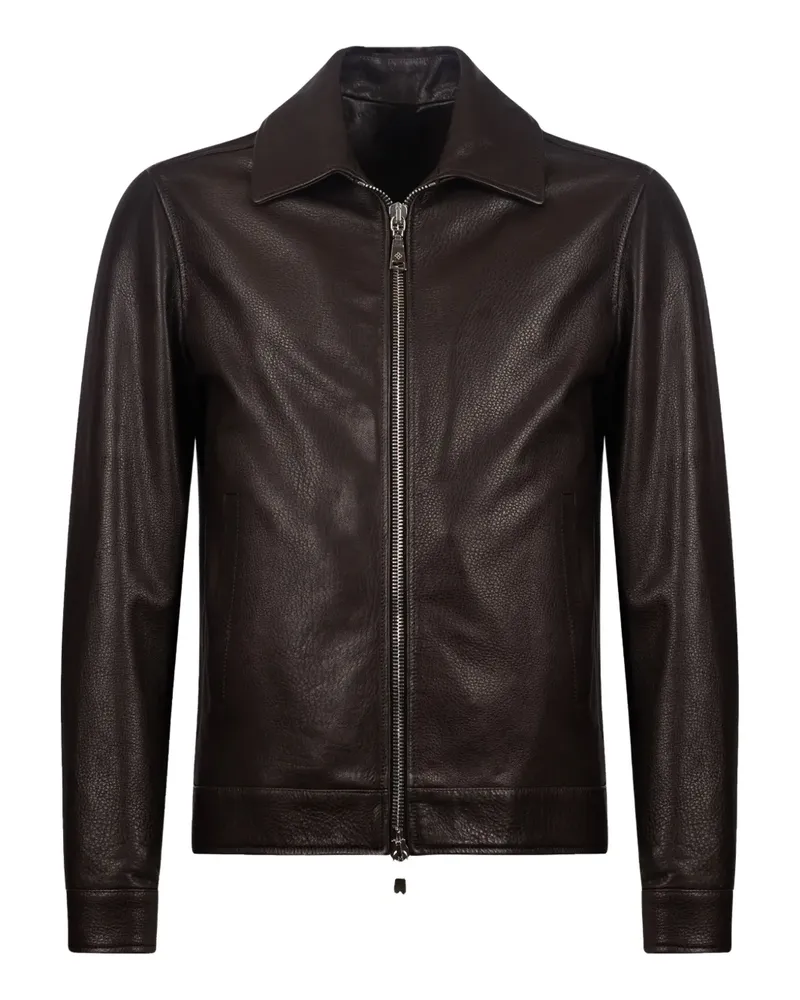 Tagliatore Jacke mit Reißverschluss - Braun Braun