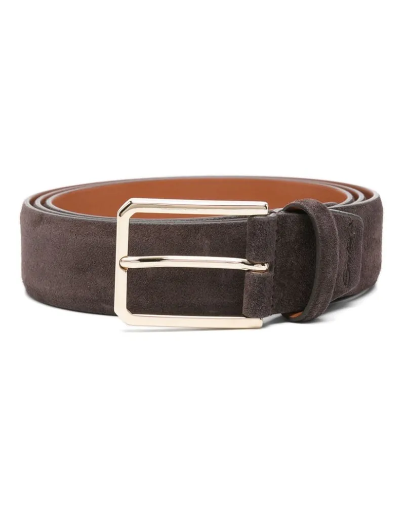 Santoni Gürtel aus Wildleder - Braun Braun