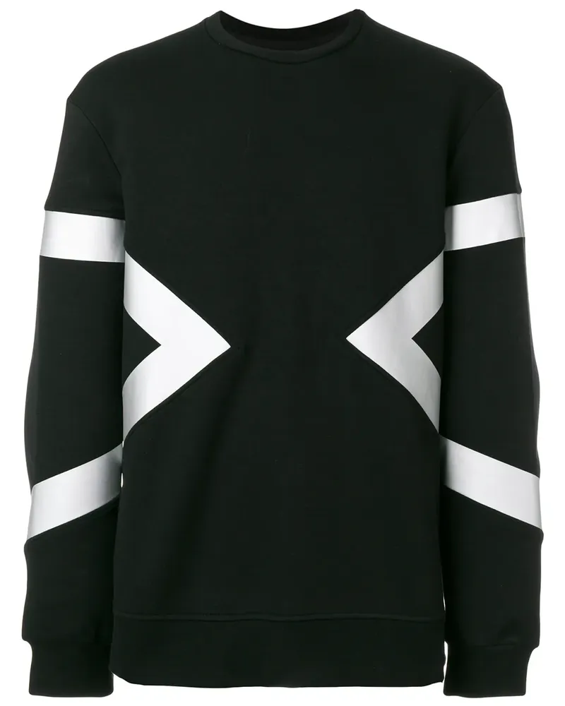 Neil Barrett Sweatshirt mit Print - Schwarz Schwarz