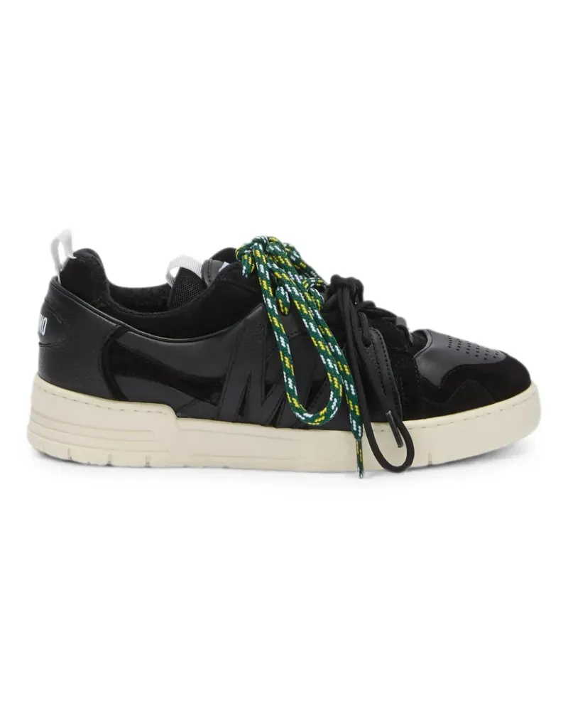 Moschino Sneakers mit Einsätzen - Schwarz Schwarz