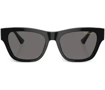 Sonnenbrille mit eckigem Gestell - Schwarz