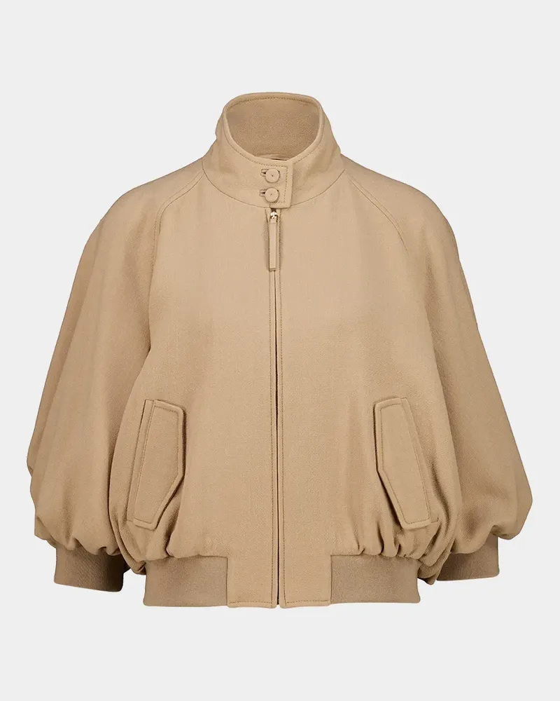 Gabriela Hearst Aluin cropped jacket - Nude Nude