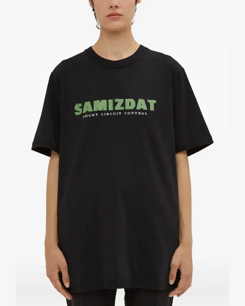 Yang Li T-Shirt mit Rundhalsausschnitt - Schwarz Schwarz