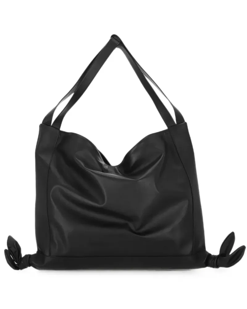 HEREU Shopper mit Knotendetail - Schwarz Schwarz