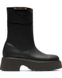 N° 21 Stiefel mit Logo-Schild Schwarz