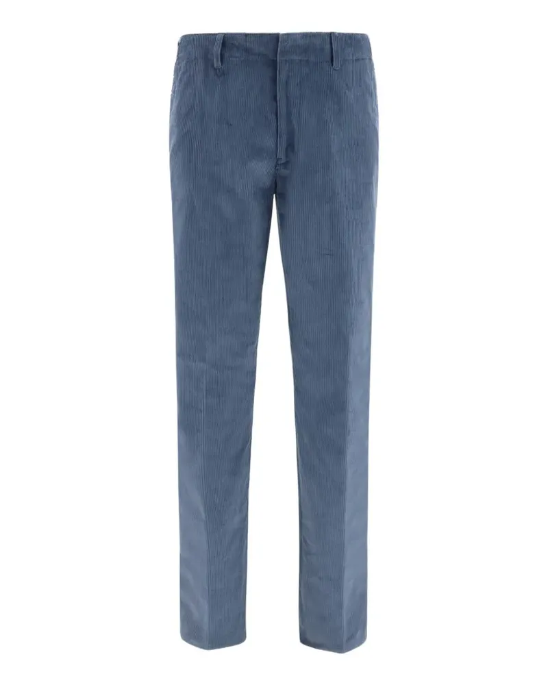 Etro Roma corduroy trousers - Blau Blau
