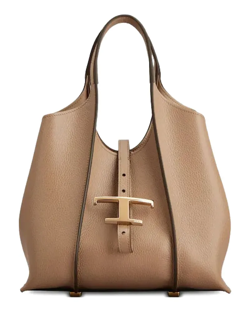 TOD'S mini T Timeless tote bag - Nude Nude