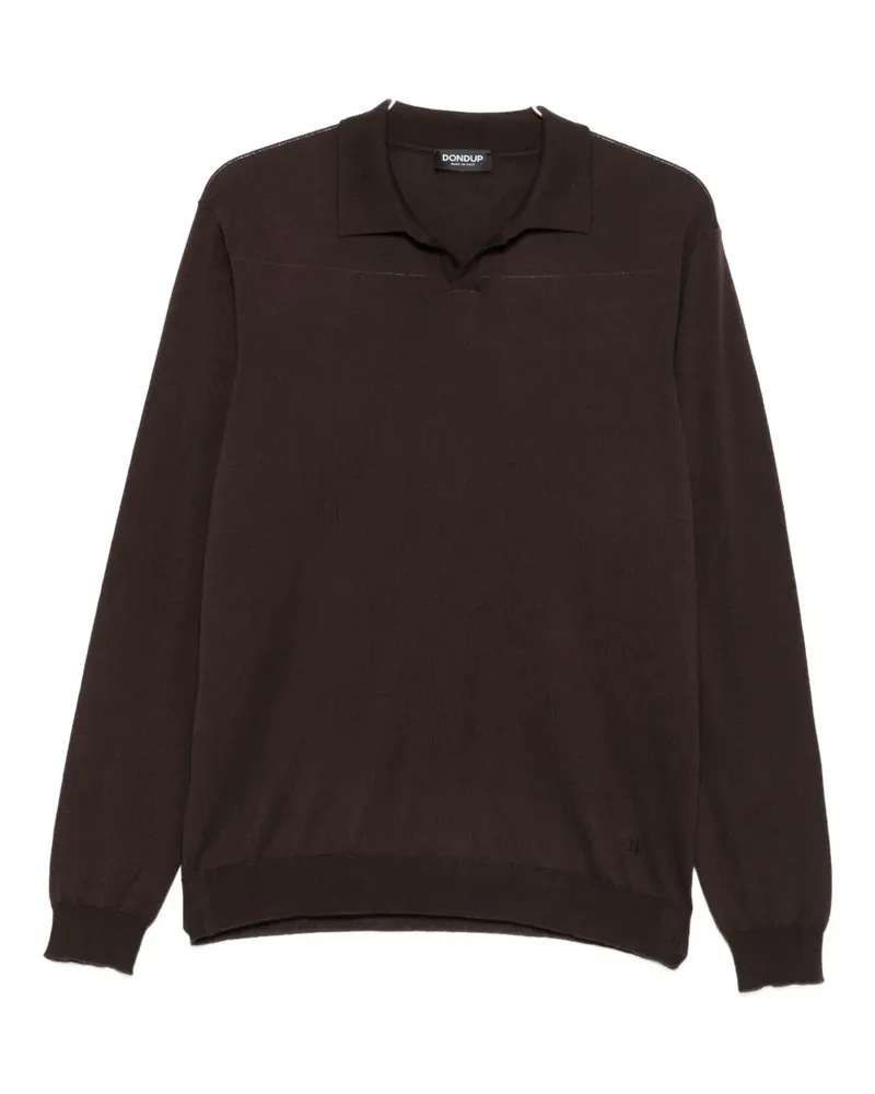 Dondup Pullover mit Polokragen - Braun Braun