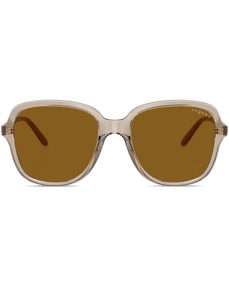 Vogue Sonnenbrille mit Oversized-Gestell - Nude Nude