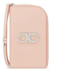 Ferragamo Smartphone-Hülle mit Gancini-Detail Rosa