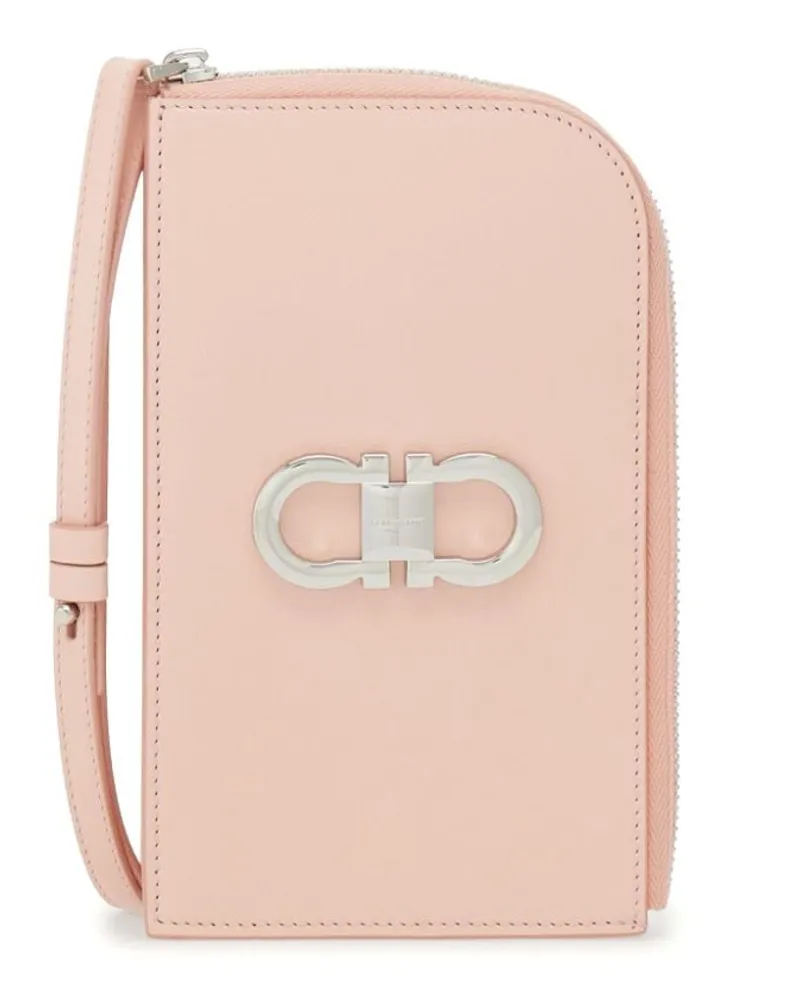 Ferragamo Smartphone-Hülle mit Gancini-Detail Rosa