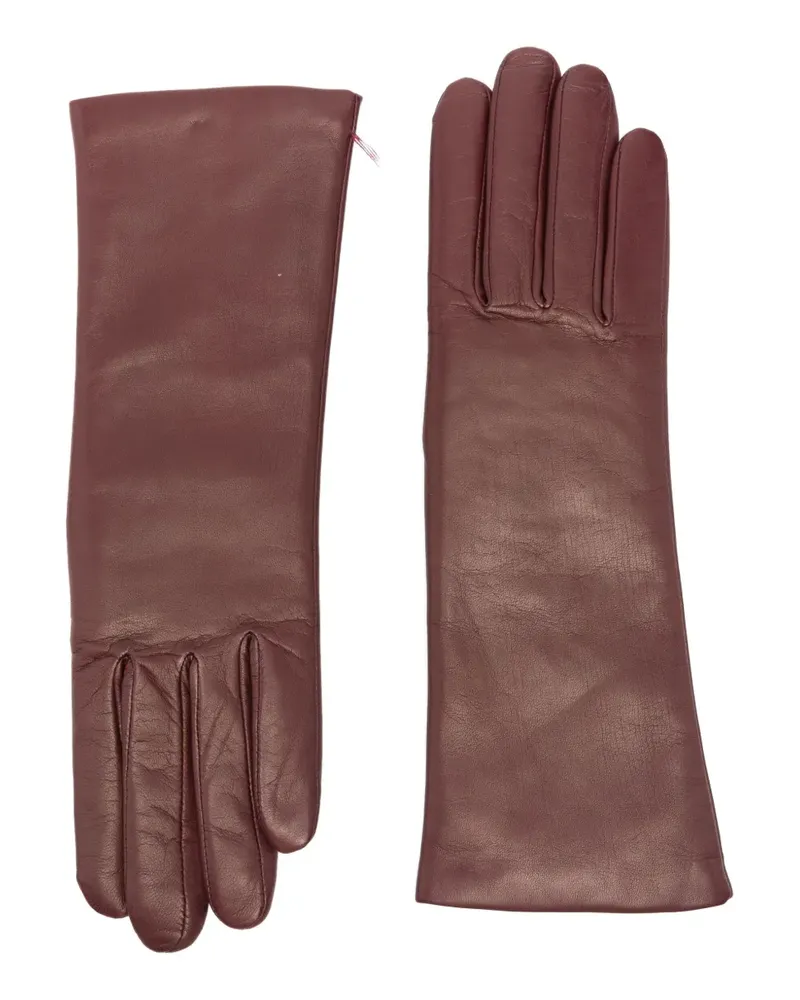 Agnelle Christina leather gloves - Rot Rot