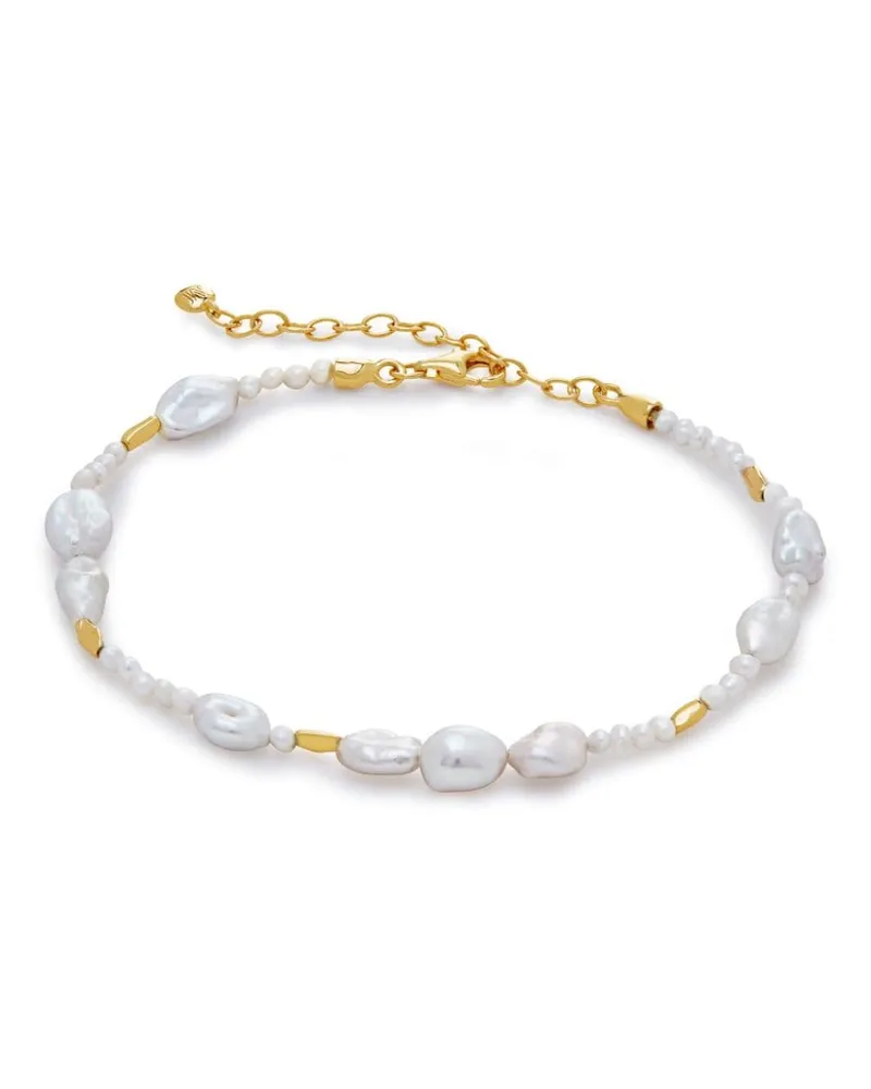 Monica Vinader Scatter Perlenarmband - Gold Gold