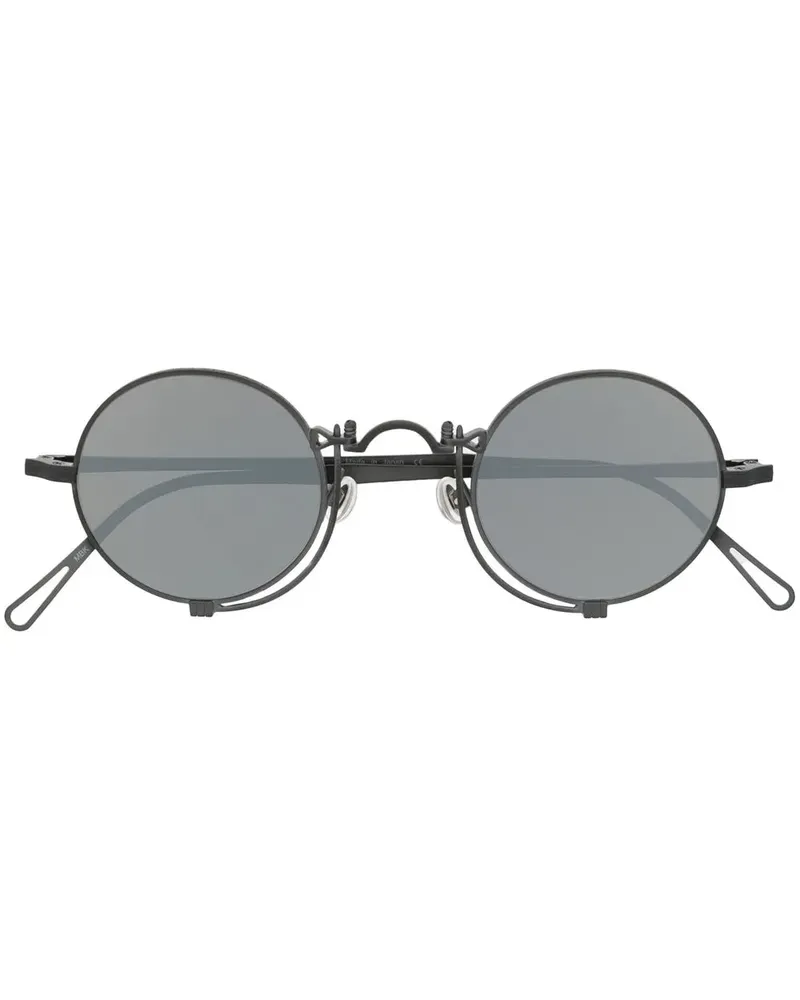 MATSUDA Sonnenbrille mit rundem Gestell - Grau Grau