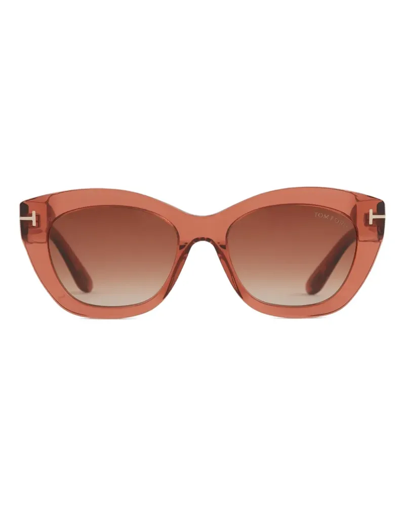 Tom Ford Sonnenbrille mit Cat-Eye-Gestell - Rot Rot