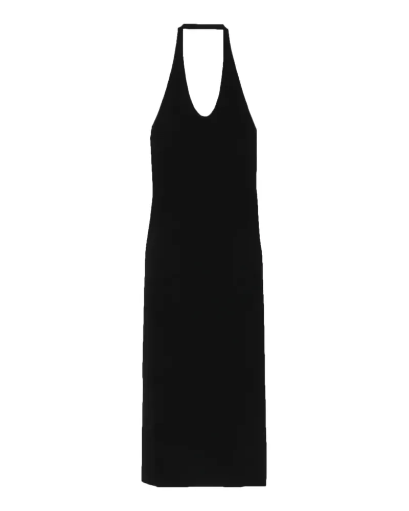 Totême halterneck midi dress - Schwarz Schwarz