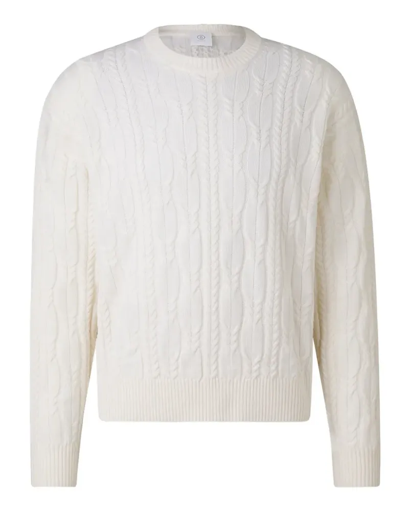 Bogner Keith Pullover mit Zopfmuster - Weiß Weiß