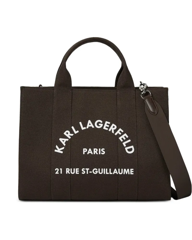 Karl Lagerfeld Mittelgroße Rue St-Guillaume Square Tote Bag - Braun Braun