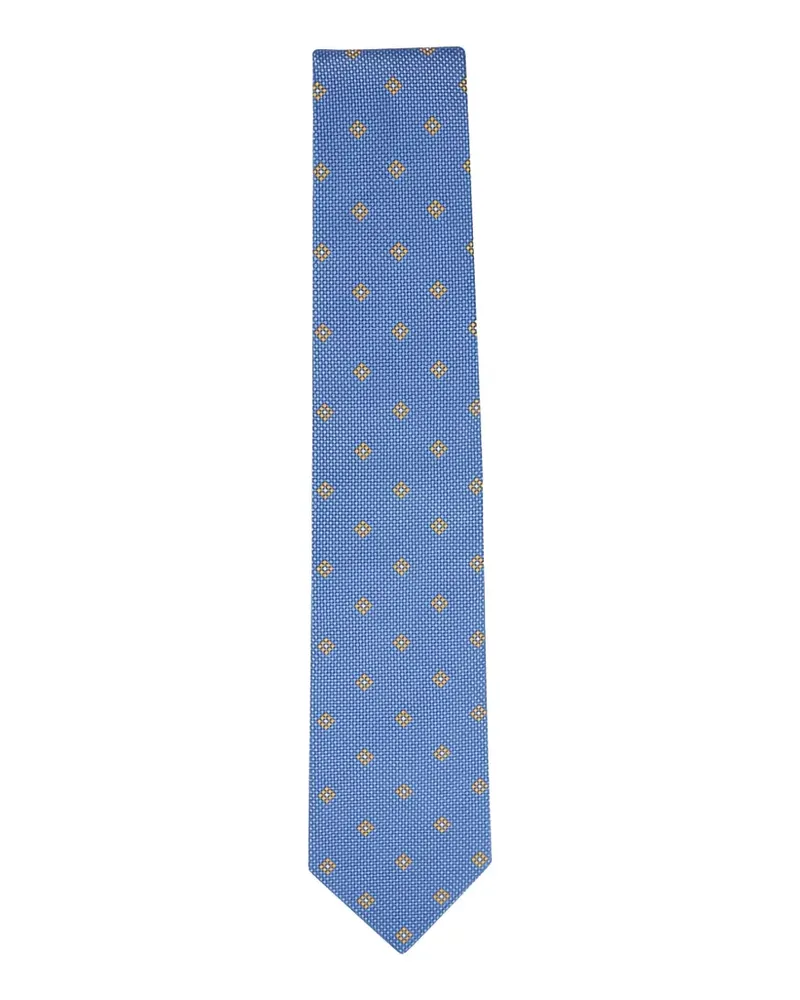 Brioni Krawatte mit Rautenmuster - Blau Blau