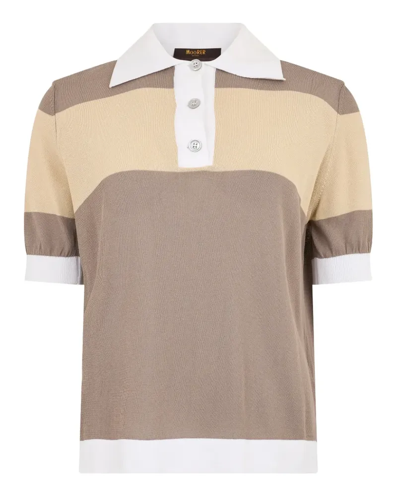 MOORER short-sleeve polo top - Braun Braun