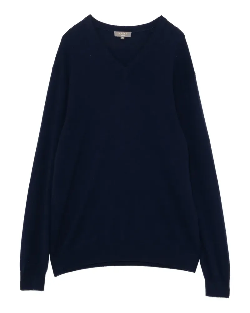 N.Peal Burlington Pullover - Blau Blau