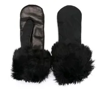 Lange Handschuhe aus Fake Fur
